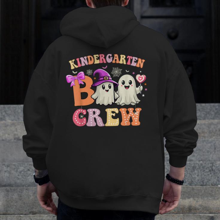 Groovy Kindergarten Boo Crew Kinder Halloween Teacher Kids Men Zip Up Hoodie Back Print, Groovy Teacher Gifts, funny design Groovy Kindergarten Boo Crew Kinder Halloween Teacher Kids Men Zip Up Hoodie Back Print, Groovy Teacher Gifts, funny design