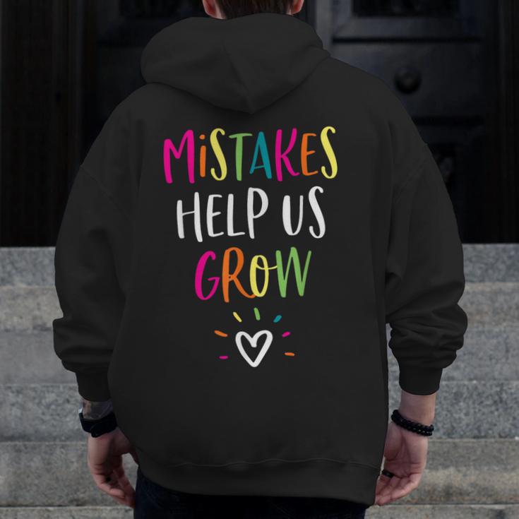 Growth Mindset Positive Back To School Teacher Student Men Zip Up Hoodie Back Print, funny design Growth Mindset Positive Back To School Teacher Student Men Zip Up Hoodie Back Print, funny design