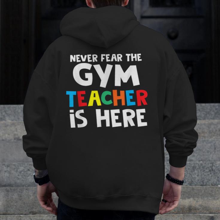 Gym Teacher Back To School Teacher Shirts For Men Women Girls Kids Men Zip Up Hoodie Back Print, funny design Gym Teacher Back To School Teacher Shirts For Men Women Girls Kids Men Zip Up Hoodie Back Print, funny design