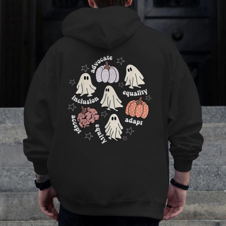 Halloween Advocate Heat Transfers Special Education Teacher Men Women Men Zip Up Hoodie Back Print, funny design Halloween Advocate Heat Transfers Special Education Teacher Men Women Men Zip Up Hoodie Back Print, funny design