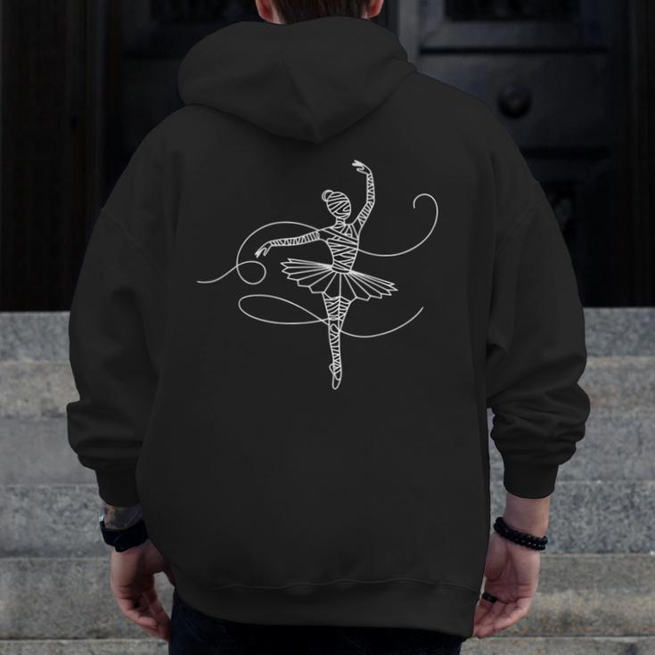 Halloween Ballet Mummy Ballerina Spooky Dance Teacher Women Men Zip Up Hoodie Back Print, funny design Halloween Ballet Mummy Ballerina Spooky Dance Teacher Women Men Zip Up Hoodie Back Print, funny design