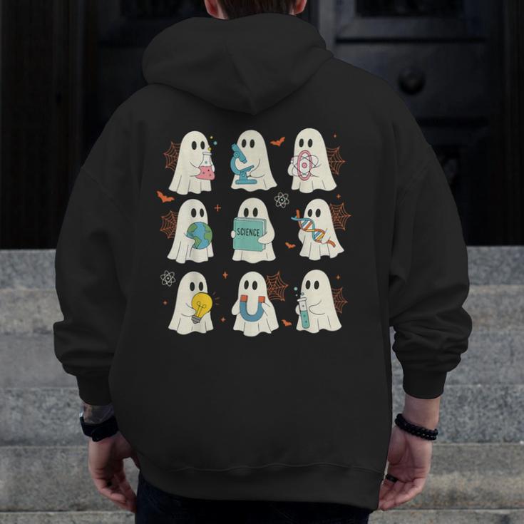 Halloween Science Teacher Student Ghost Laboratory Men Women Men Zip Up Hoodie Back Print, Science Teacher Gifts, funny design Halloween Science Teacher Student Ghost Laboratory Men Women Men Zip Up Hoodie Back Print, Science Teacher Gifts, funny design