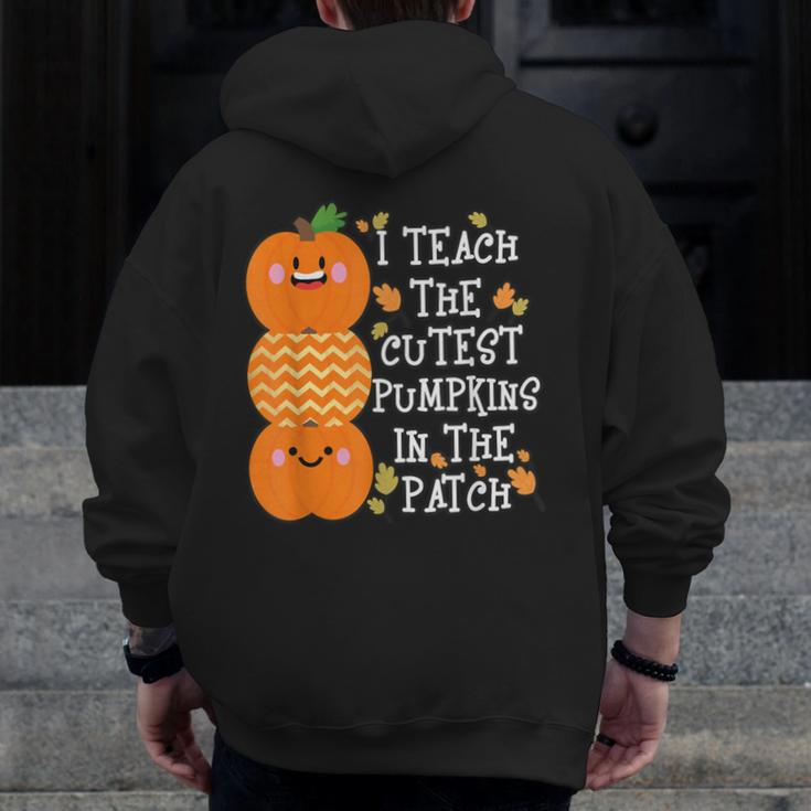 Halloween Teacher Shirt I Teach The Cutest Pumpkins In Patch Men Women Kids Men Zip Up Hoodie Back Print, funny design Halloween Teacher Shirt I Teach The Cutest Pumpkins In Patch Men Women Kids Men Zip Up Hoodie Back Print, funny design