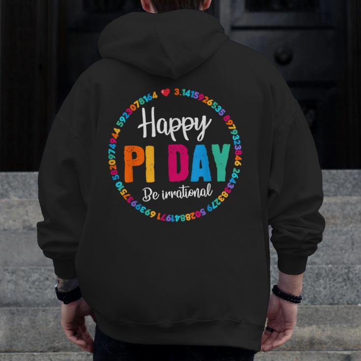Happy Pi Day Pie Math Coach Teacher Pi Day Lover Nerdy Men Zip Up Hoodie Back Print, funny design Happy Pi Day Pie Math Coach Teacher Pi Day Lover Nerdy Men Zip Up Hoodie Back Print, funny design