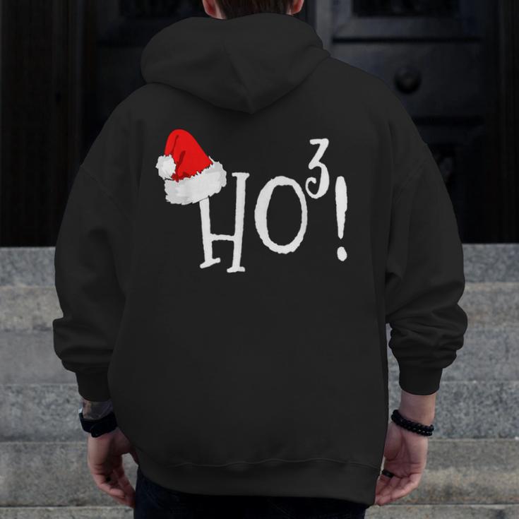 Ho Cubed Shirt Math Teacher Xmas For Men Women Kids Men Zip Up Hoodie Back Print, funny design