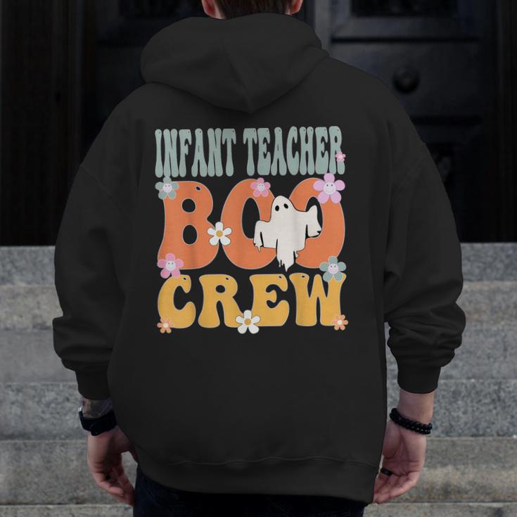 Infant Teacher Boo Crew Ghost Groovy Halloween For Women Men Zip Up Hoodie Back Print, Groovy Teacher Gifts, funny design Infant Teacher Boo Crew Ghost Groovy Halloween For Women Men Zip Up Hoodie Back Print, Groovy Teacher Gifts, funny design