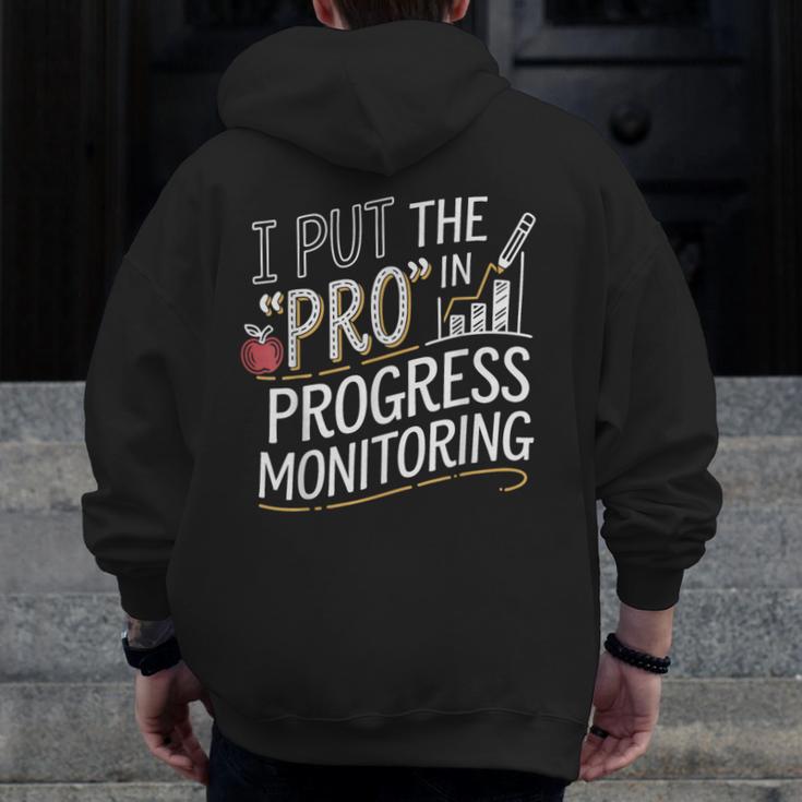 Intervention Teacher Progress Monitoring Intervention Men Zip Up Hoodie Back Print, funny design Intervention Teacher Progress Monitoring Intervention Men Zip Up Hoodie Back Print, funny design