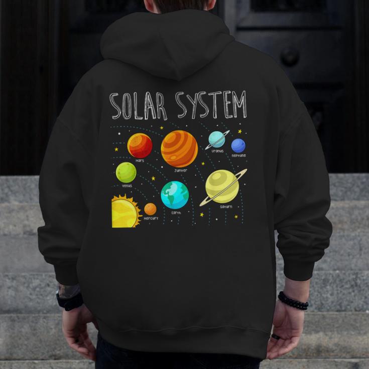 Kids Solar Systems Cute Planets Space Science Teacher School Men Zip Up Hoodie Back Print, Science Teacher Gifts, funny design Kids Solar Systems Cute Planets Space Science Teacher School Men Zip Up Hoodie Back Print, Science Teacher Gifts, funny design