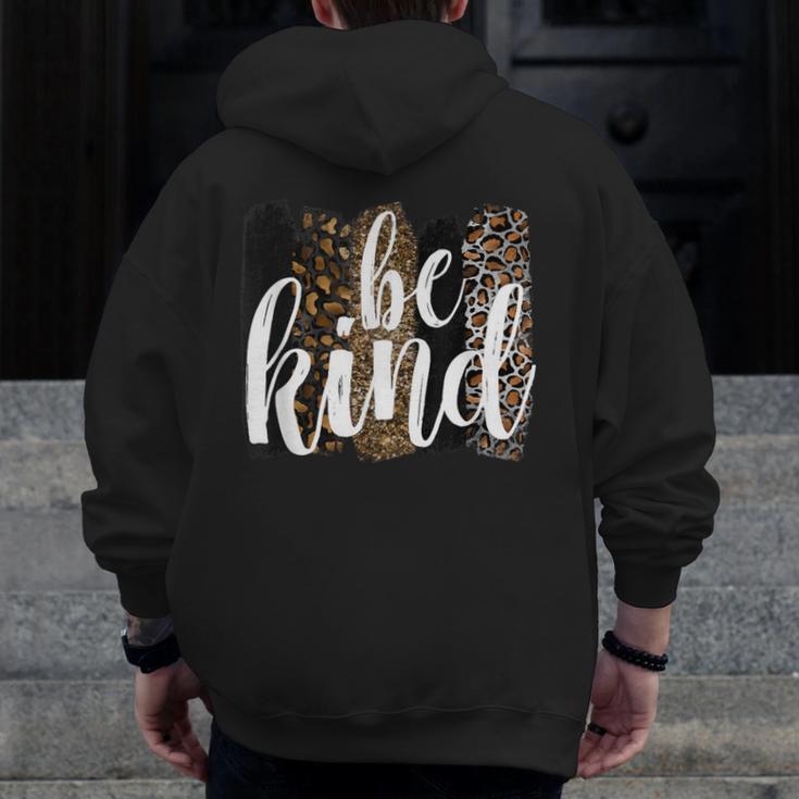 Be Kind Women Inspirational Teacher Animal Print Men Zip Up Hoodie Back Print, funny design Be Kind Women Inspirational Teacher Animal Print Men Zip Up Hoodie Back Print, funny design
