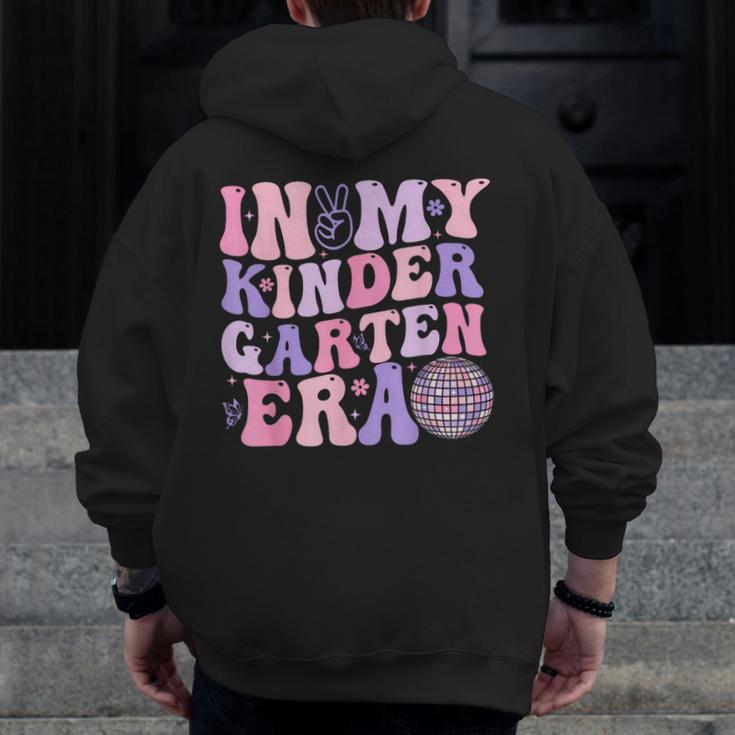 In My Kindergarten Era Teacher Kids Back To School Kinder Men Zip Up Hoodie Back Print, funny design In My Kindergarten Era Teacher Kids Back To School Kinder Men Zip Up Hoodie Back Print, funny design