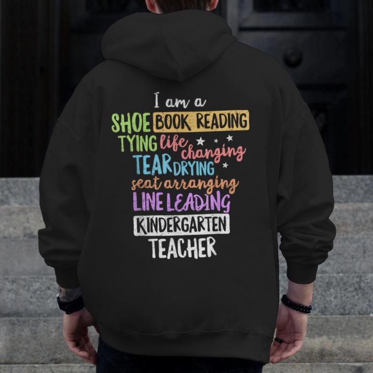 I Am A Kindergarten Teacher Shirt Creative Men Zip Up Hoodie Back Print, funny design I Am A Kindergarten Teacher Shirt Creative Men Zip Up Hoodie Back Print, funny design