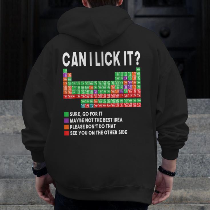 Can I Lick It Periodic Table Science Teacher Boy And Girls Men Zip Up Hoodie Back Print, Science Teacher Gifts, funny design Can I Lick It Periodic Table Science Teacher Boy And Girls Men Zip Up Hoodie Back Print, Science Teacher Gifts, funny design