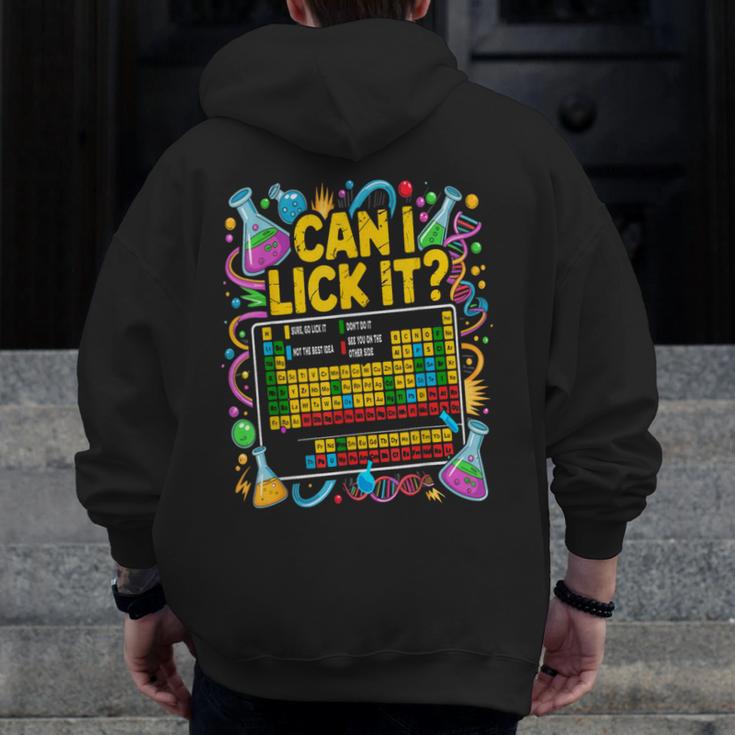 Can I Lick It Periodic Table Science Teacher Men Women Men Zip Up Hoodie Back Print, Science Teacher Gifts, funny design Can I Lick It Periodic Table Science Teacher Men Women Men Zip Up Hoodie Back Print, Science Teacher Gifts, funny design