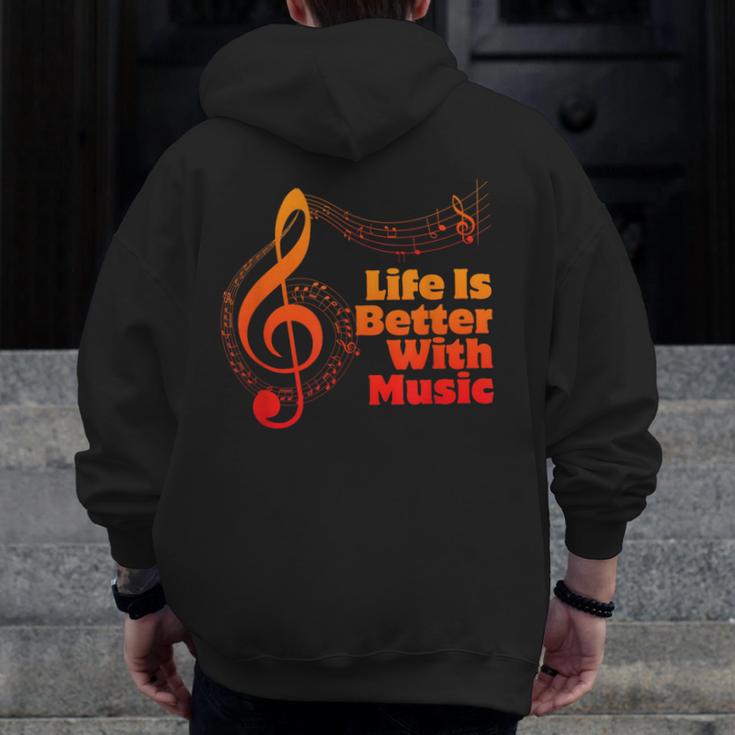 Life Is Better With Music Theory Musician Teacher Notes Clef Men Zip Up Hoodie Back Print, funny design Life Is Better With Music Theory Musician Teacher Notes Clef Men Zip Up Hoodie Back Print, funny design