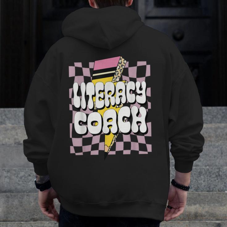 Literacy Coach Reading Specialist Facilitator Lead Teacher Men Zip Up Hoodie Back Print, funny design Literacy Coach Reading Specialist Facilitator Lead Teacher Men Zip Up Hoodie Back Print, funny design