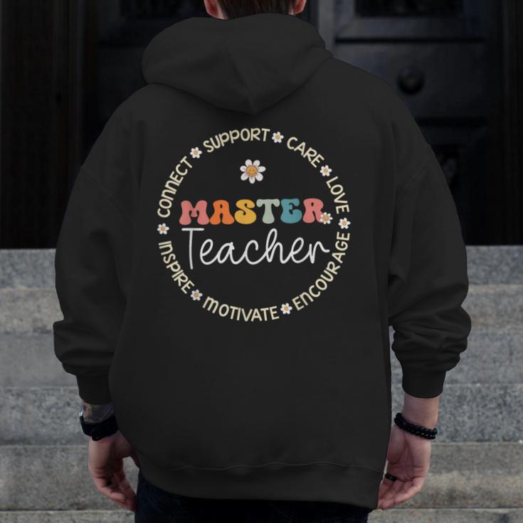 Master Teacher Appreciation Week Back To School Men Zip Up Hoodie Back Print, funny design Master Teacher Appreciation Week Back To School Men Zip Up Hoodie Back Print, funny design