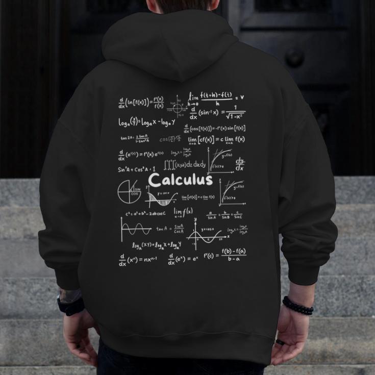 Mastering Essential Calculus Formulas Math Genius Teacher Men Zip Up Hoodie Back Print, funny design Mastering Essential Calculus Formulas Math Genius Teacher Men Zip Up Hoodie Back Print, funny design