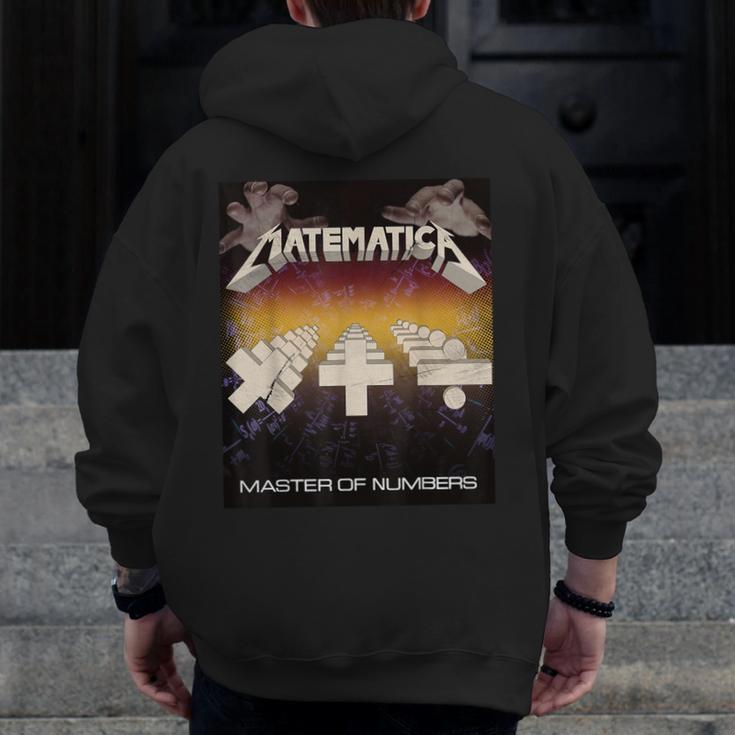 Matematica Master Of Numbers Math Teachers Puppets Parody Men Zip Up Hoodie Back Print, funny design Matematica Master Of Numbers Math Teachers Puppets Parody Men Zip Up Hoodie Back Print, funny design