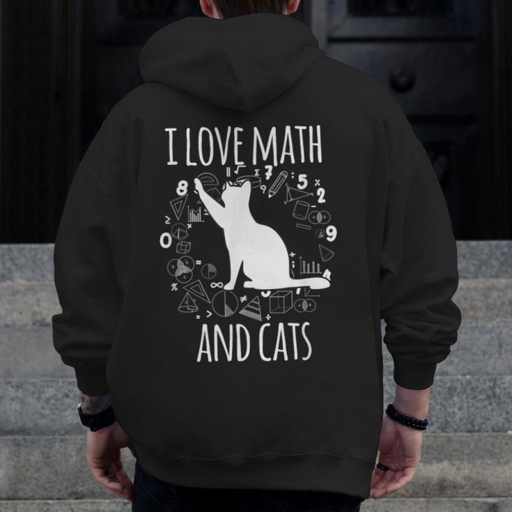 Math Nerd Math Teacher Cat Lover I Love Math And Cats Men Zip Up Hoodie Back Print, funny design Math Nerd Math Teacher Cat Lover I Love Math And Cats Men Zip Up Hoodie Back Print, funny design