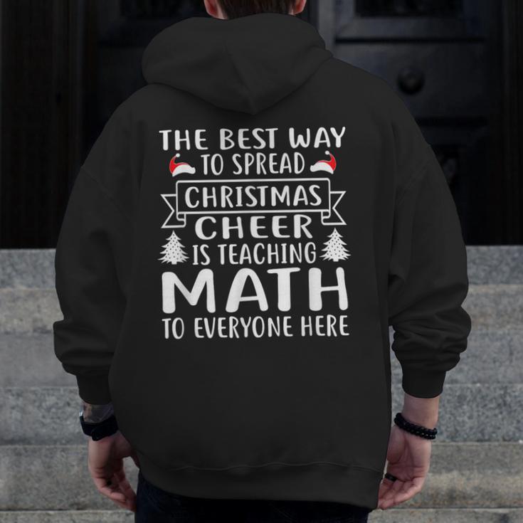 Math Teacher Christmas Mathematics Teacher Men Zip Up Hoodie Back Print, funny design Math Teacher Christmas Mathematics Teacher Men Zip Up Hoodie Back Print, funny design