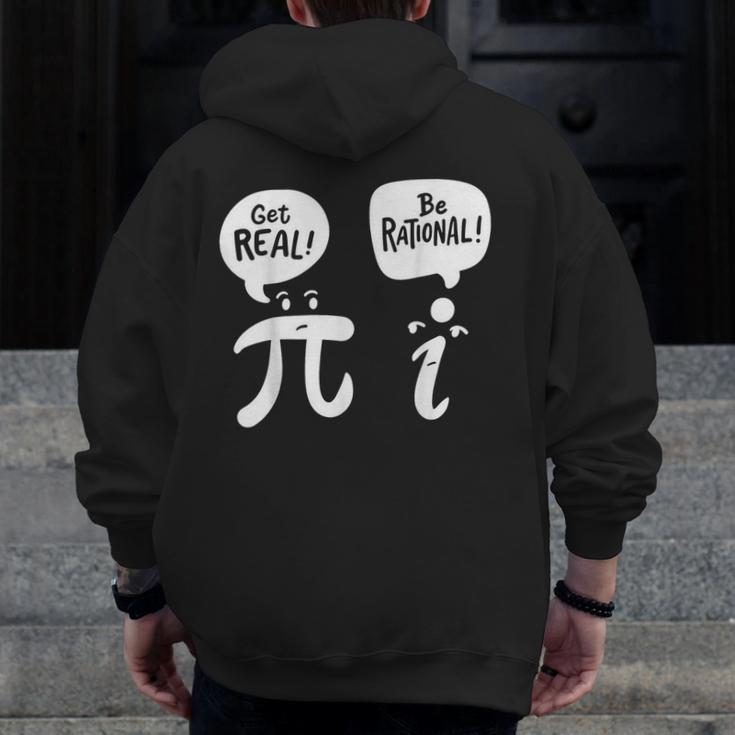 Math Teacher Math Student Be Real Get Rational Men Zip Up Hoodie Back Print, funny design Math Teacher Math Student Be Real Get Rational Men Zip Up Hoodie Back Print, funny design