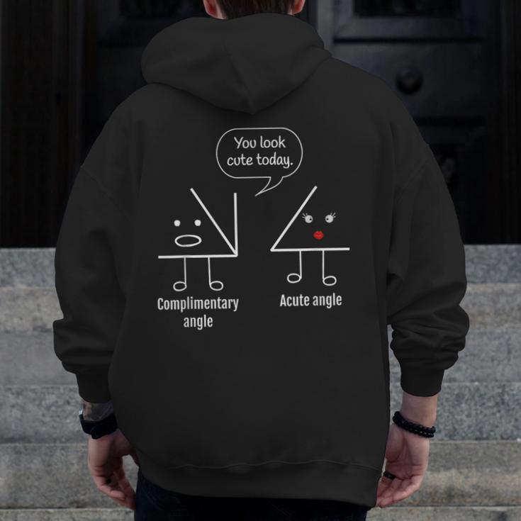 Math Teacher Tee Complimentary Acute Angle T-Shirt Men Zip Up Hoodie Back Print, funny design Math Teacher Tee Complimentary Acute Angle T-Shirt Men Zip Up Hoodie Back Print, funny design
