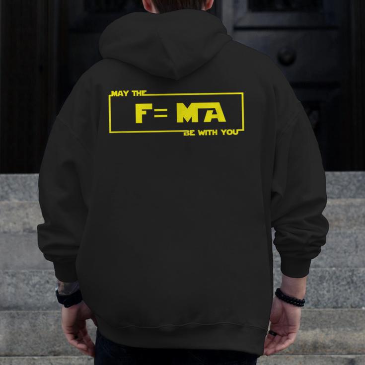 May The Fma Be With You Science Teacher Tshirts For Men Women Men Zip Up Hoodie Back Print, Science Teacher Gifts, funny design