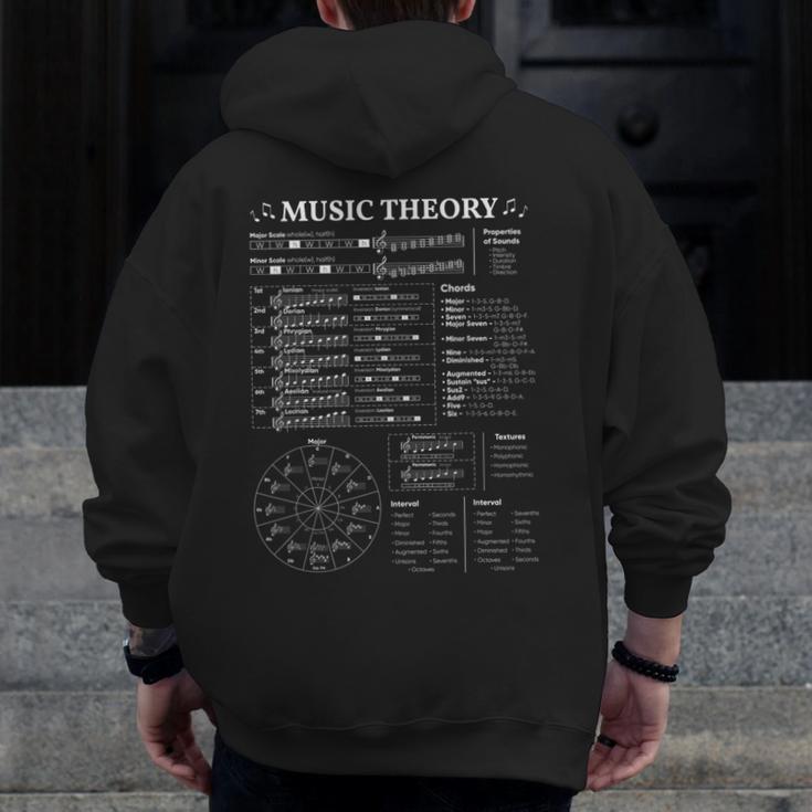 Music Theory Music Teacher Musician Learning School Men Zip Up Hoodie Back Print, funny design Music Theory Music Teacher Musician Learning School Men Zip Up Hoodie Back Print, funny design