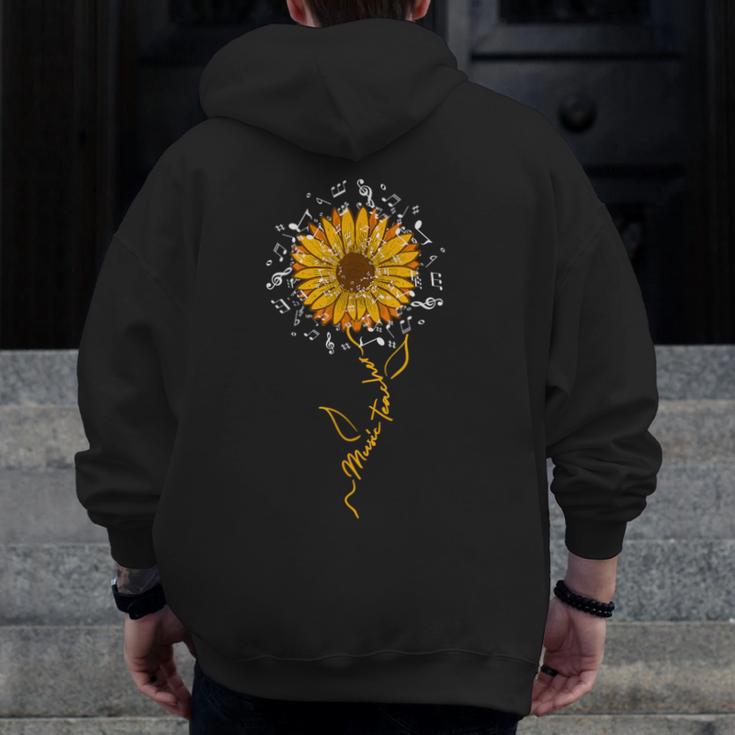 Music Teacher Shirt Sunflower Music Notes Musician Singer Men Zip Up Hoodie Back Print, funny design Music Teacher Shirt Sunflower Music Notes Musician Singer Men Zip Up Hoodie Back Print, funny design
