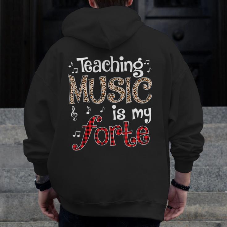 Music Teacher Teaching Music Is My Forte For Music Lovers Men Zip Up Hoodie Back Print, funny design Music Teacher Teaching Music Is My Forte For Music Lovers Men Zip Up Hoodie Back Print, funny design