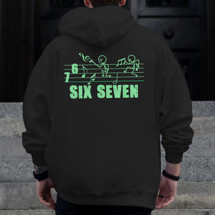 Musical 67 Music Meme Slang Six Seven Music Teacher Men Zip Up Hoodie Back Print, funny design Musical 67 Music Meme Slang Six Seven Music Teacher Men Zip Up Hoodie Back Print, funny design