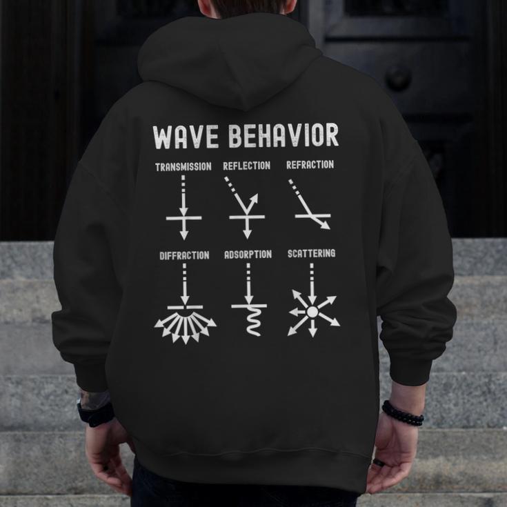 Nerdy Vintage Wave Behavior Physics Science Teacher Geek Men Women Girls Kids Men Zip Up Hoodie Back Print, Science Teacher Gifts, funny design Nerdy Vintage Wave Behavior Physics Science Teacher Geek Men Women Girls Kids Men Zip Up Hoodie Back Print, Science Teacher Gifts, funny design