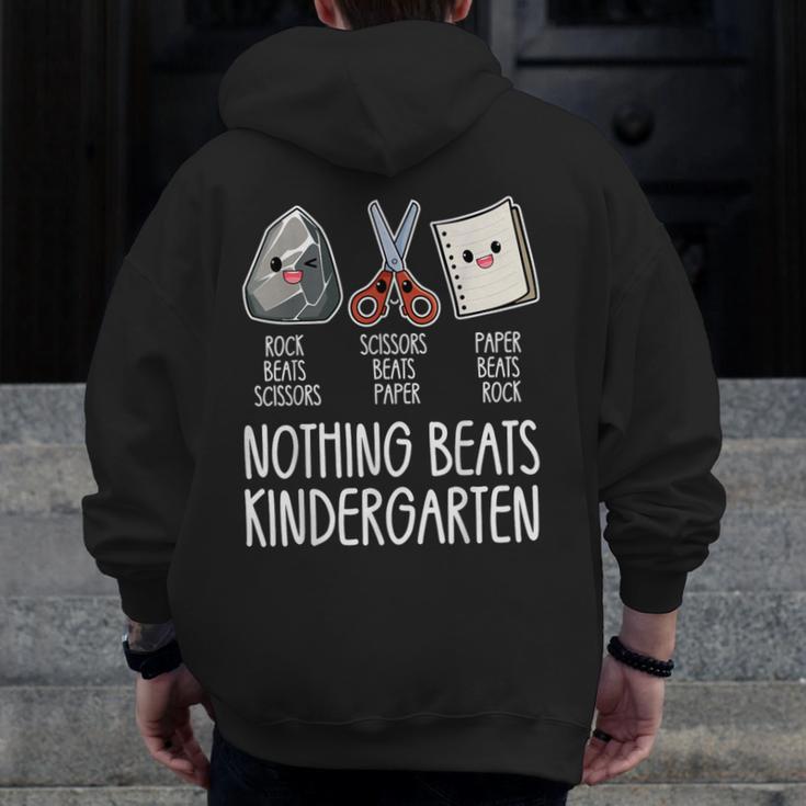 Nothing Beats Kindergarten Back To School Kid Teacher Men Zip Up Hoodie Back Print, funny design Nothing Beats Kindergarten Back To School Kid Teacher Men Zip Up Hoodie Back Print, funny design