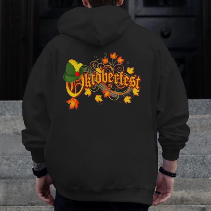 Oktoberfest German Beer Festival October Men Zip Up Hoodie Back Print, funny design