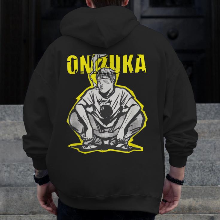 Onizuka Great Teacher Classic Anime Men Zip Up Hoodie Back Print, funny design Onizuka Great Teacher Classic Anime Men Zip Up Hoodie Back Print, funny design