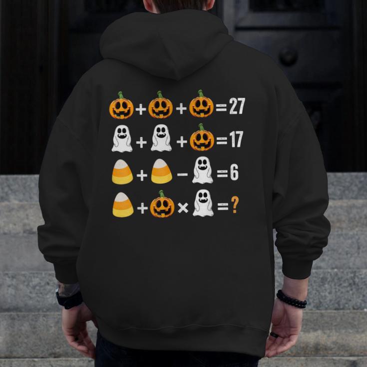 Order Of Operations Quiz Pumpkin Halloween Math Teacher Men Zip Up Hoodie Back Print, funny design Order Of Operations Quiz Pumpkin Halloween Math Teacher Men Zip Up Hoodie Back Print, funny design