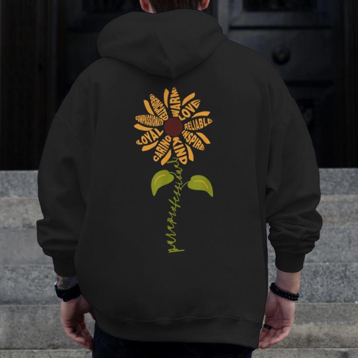 Paraprofessional Para Sunflower Teacher Back To School Men Zip Up Hoodie Back Print, funny design Paraprofessional Para Sunflower Teacher Back To School Men Zip Up Hoodie Back Print, funny design