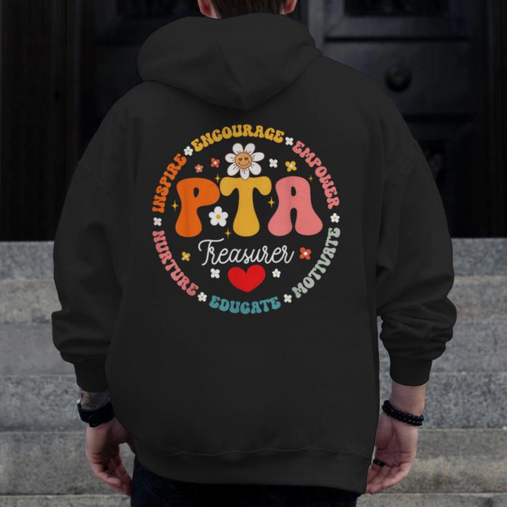 Parents Teacher Association Team Supporter PTA Treasurer For Men Women Girls Kids Men Zip Up Hoodie Back Print, funny design Parents Teacher Association Team Supporter PTA Treasurer For Men Women Girls Kids Men Zip Up Hoodie Back Print, funny design