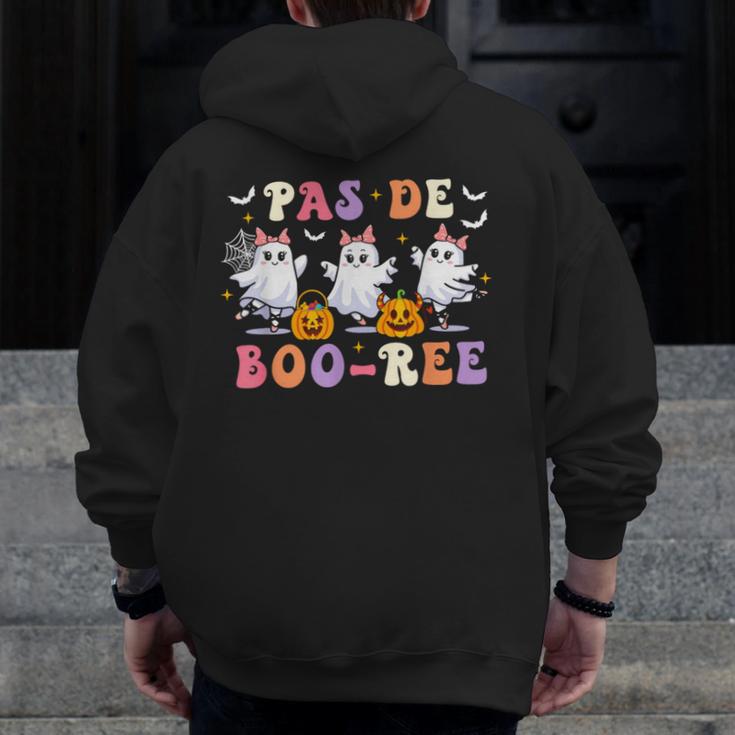 Pas De Boo-Ree Teachers Halloween Costume Ballet Dancers Men Zip Up Hoodie Back Print, funny design Pas De Boo-Ree Teachers Halloween Costume Ballet Dancers Men Zip Up Hoodie Back Print, funny design