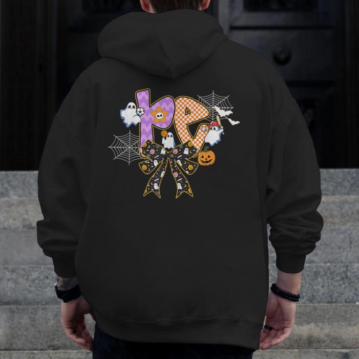 PE Teacher Coach Coquette Ghost Halloween Physical Education Men Zip Up Hoodie Back Print, Pe Teacher Gifts, funny design PE Teacher Coach Coquette Ghost Halloween Physical Education Men Zip Up Hoodie Back Print, Pe Teacher Gifts, funny design