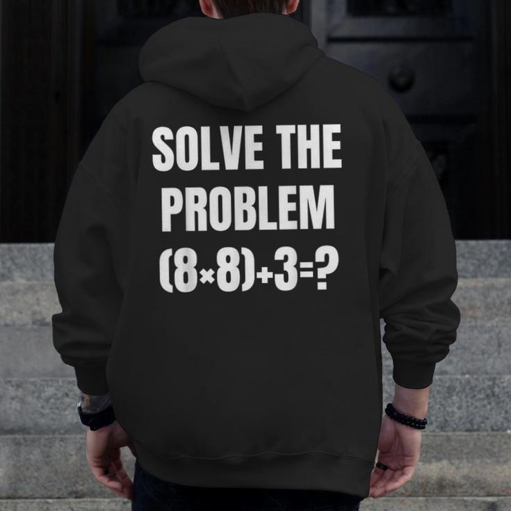 PEMDAS Math Problem 67 Meme Elementary Teacher Joke Men Zip Up Hoodie Back Print, funny design PEMDAS Math Problem 67 Meme Elementary Teacher Joke Men Zip Up Hoodie Back Print, funny design