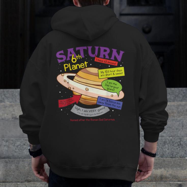 Perfect Planets Teachers Shirts Saturn For Solar System Men Zip Up Hoodie Back Print, funny design