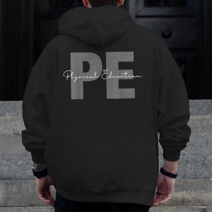 Physical Education PE Teacher Phys Ed Student Grad Men Zip Up Hoodie Back Print, Pe Teacher Gifts, funny design Physical Education PE Teacher Phys Ed Student Grad Men Zip Up Hoodie Back Print, Pe Teacher Gifts, funny design