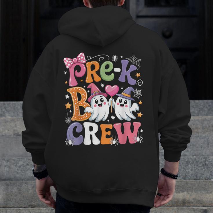 Pre-K Boo Crew Pre-K Teacher Student Kids Halloween Men Zip Up Hoodie Back Print, funny design Pre-K Boo Crew Pre-K Teacher Student Kids Halloween Men Zip Up Hoodie Back Print, funny design