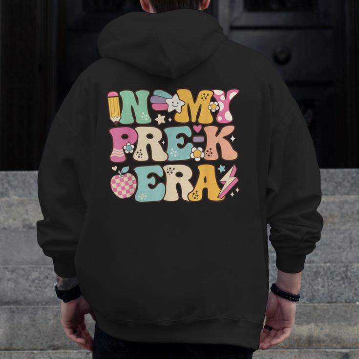 In My Pre-K Era Girl Back To School Cute PreSchool Teacher Men Zip Up Hoodie Back Print, funny design In My Pre-K Era Girl Back To School Cute PreSchool Teacher Men Zip Up Hoodie Back Print, funny design
