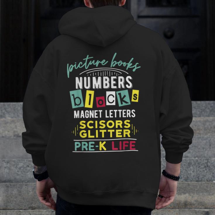 Pre-K Life Preschool Teacher Tees Men Women T-Shirt Men Zip Up Hoodie Back Print, funny design Pre-K Life Preschool Teacher Tees Men Women T-Shirt Men Zip Up Hoodie Back Print, funny design