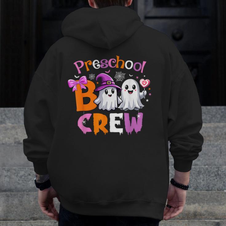 Preschool Boo Crew Preschool Halloween Costume Teacher Kid Men Zip Up Hoodie Back Print, funny design Preschool Boo Crew Preschool Halloween Costume Teacher Kid Men Zip Up Hoodie Back Print, funny design