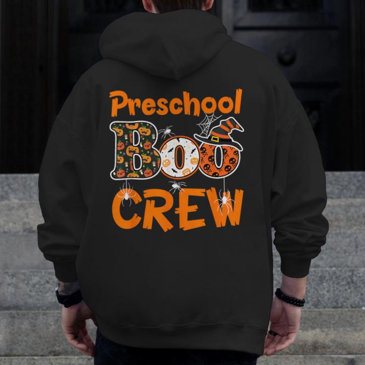 Preschool Boo Crew Halloween Teachers Students Costume Men Zip Up Hoodie Back Print, funny design Preschool Boo Crew Halloween Teachers Students Costume Men Zip Up Hoodie Back Print, funny design
