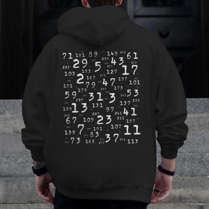 PrimNumbers Teacher Nerd Science Student Logic Math Men Zip Up Hoodie Back Print, Science Teacher Gifts, funny design PrimNumbers Teacher Nerd Science Student Logic Math Men Zip Up Hoodie Back Print, Science Teacher Gifts, funny design
