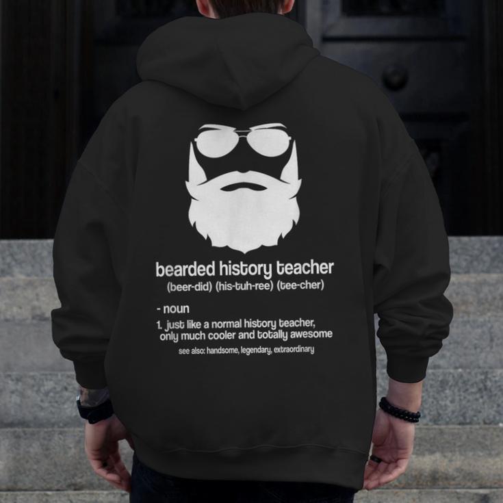 Professor Ancient Teaching Education Bearded History Teacher Men Zip Up Hoodie Back Print, History Teacher Gifts, funny design Professor Ancient Teaching Education Bearded History Teacher Men Zip Up Hoodie Back Print, History Teacher Gifts, funny design